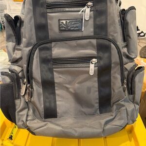 Original Penguin Gray and Black Laptop Commuter Backpack